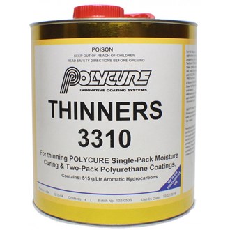 POLYCURE 3310 THINNERS 4lt